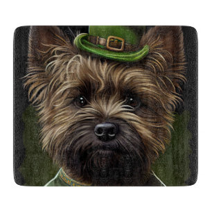 Cairn Terrier hund i St. Patrick Dress