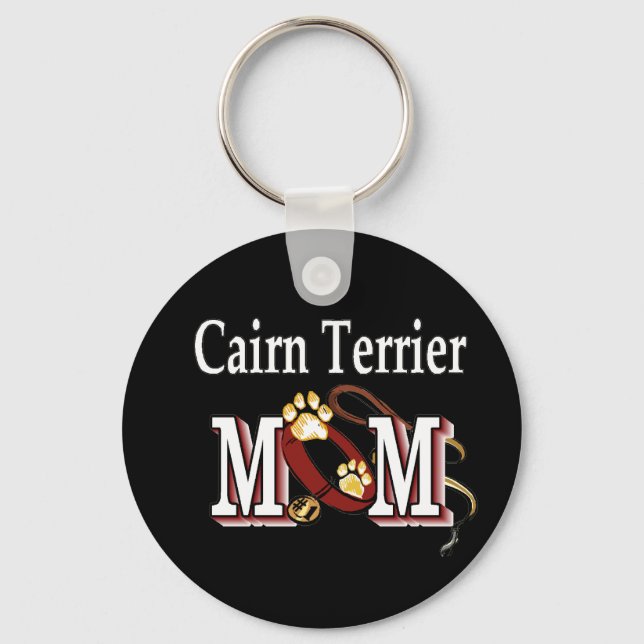 Cairn Terrier Hund MAMMA Nyckelring (Framsida)