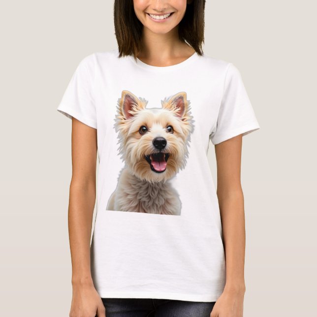 Cairn Terrier Hund Pet Owners Gift Memorial T Shirt (Framsida)