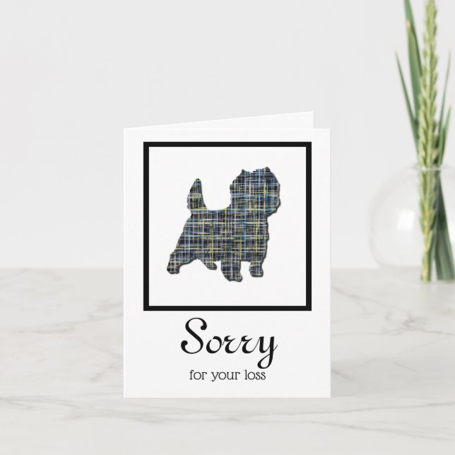 Cairn Terrier Hund Pet Sympathy Card Kort (Framsida)