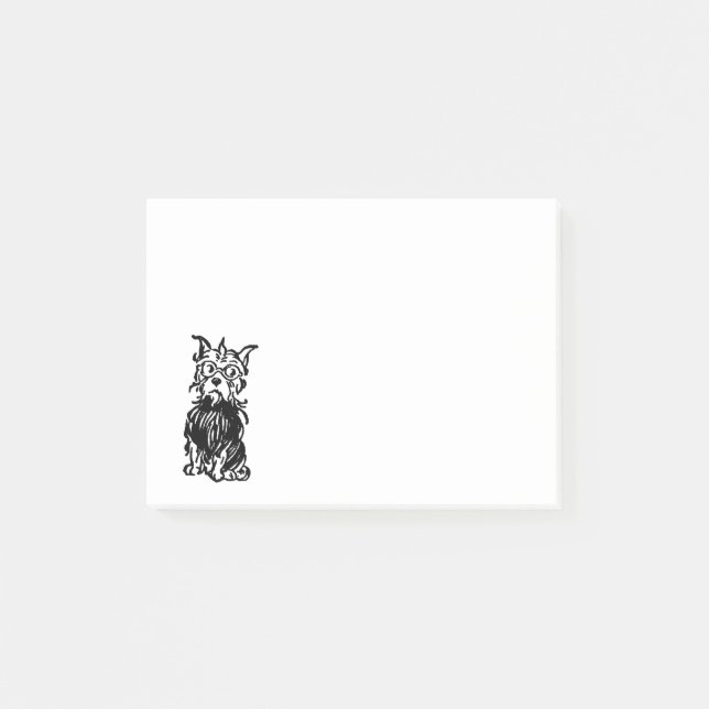 Cairn Terrier Hund Post-it Block (Framsida)