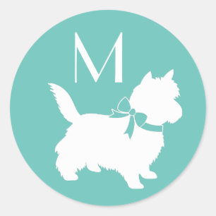 Cairn Terrier Hund Puppy Runt Klistermärke