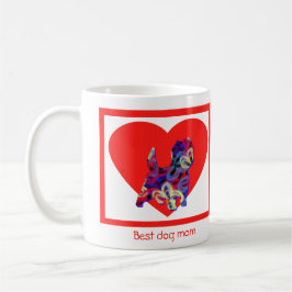 Cairn Terrier Hund Red Valentine Day Heart Kaffemugg