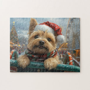 Cairn Terrier Hund Roller Underlägg jul Pussel