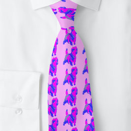 Cairn Terrier Hund Silhouette Rosa &Blue Ljus rosa Slips