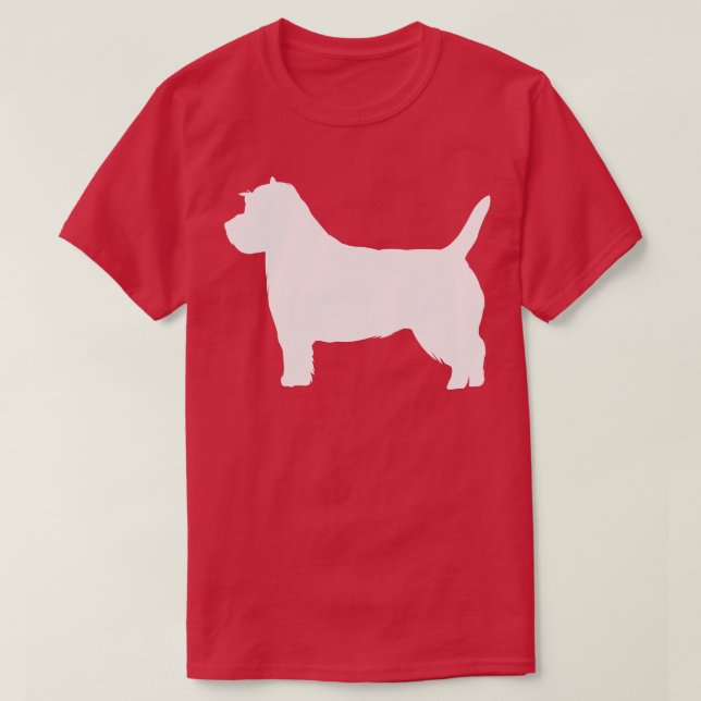 Cairn Terrier Hund T Shirt (Design framsida)