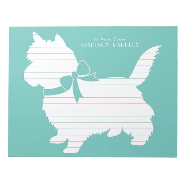 Cairn Terrier Hund Valp Anteckningsblock (Framsida)