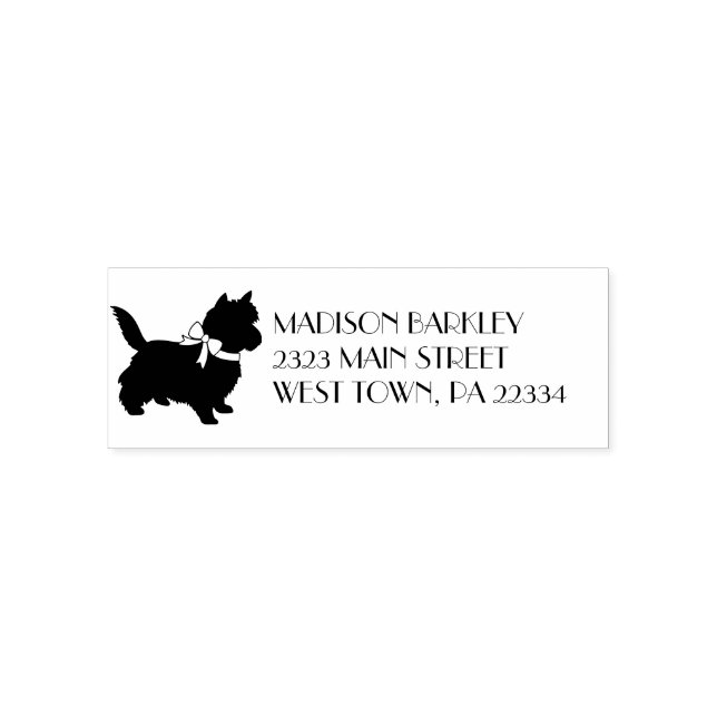 Cairn Terrier Hund Valp Självfärgande Stämpel (Design)