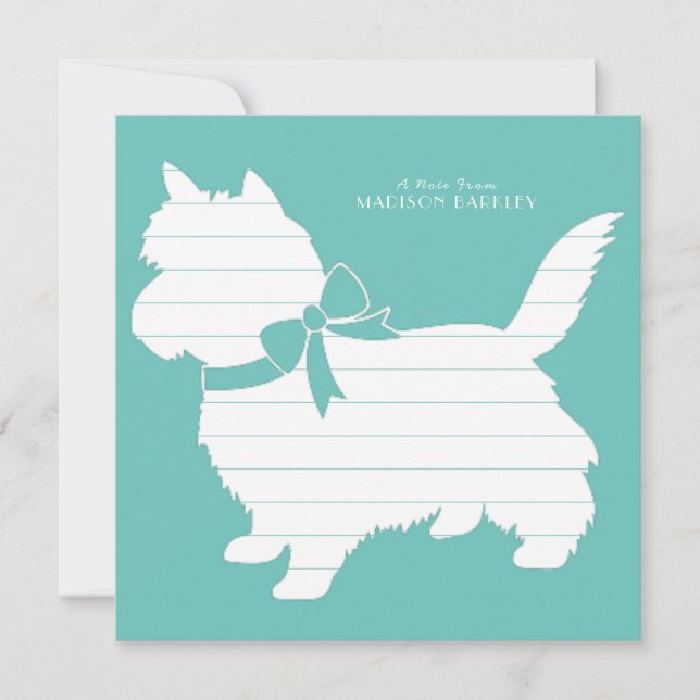 Cairn Terrier Hund Valp Tack Kort (Framsida)