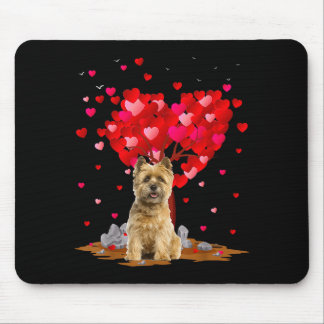 Cairn Terrier Hundälskare Hjärtform Cairn Terrier Musmatta