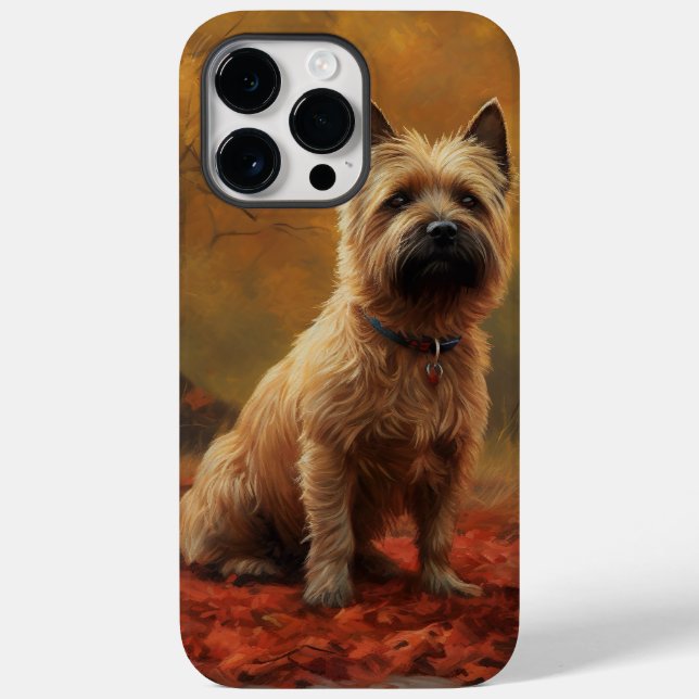 Cairn Terrier i höstlöv Fall Inspire (Baksida)
