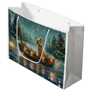 Cairn Terrier jul - festlig resa