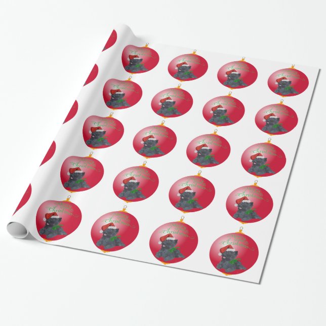 Cairn Terrier Julgranskryddningar Presentpapper (Utrullad)