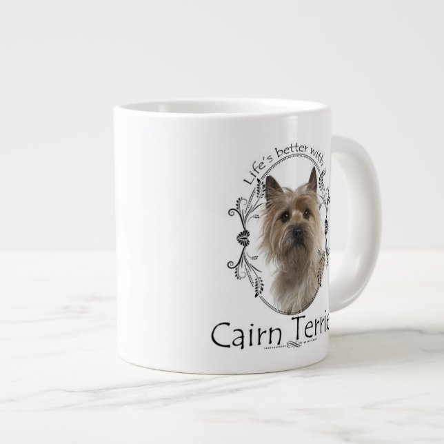 Cairn Terrier Jumbo Mugg (Framsida höger)