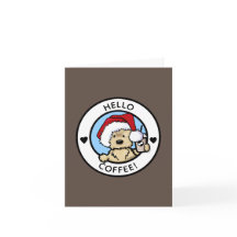 Cairn Terrier Kaffeälskare Julkort