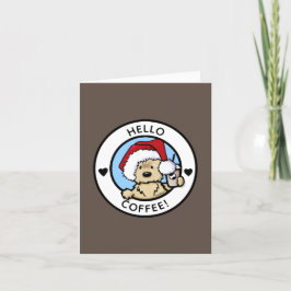 Cairn Terrier Kaffeälskare Julkort Tack Kort