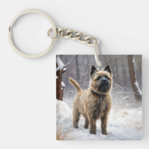 Cairn Terrier Låt det snöa Jul