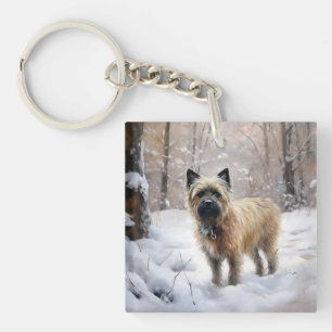 Cairn Terrier Låt det snöa jul