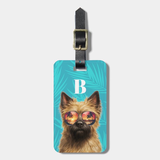 Cairn Terrier Luggage Tag Bagagebricka (Vertikal Framsida)