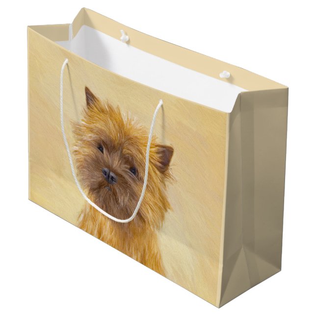 Cairn Terrier-målning - Cute Original Hund Art (Framsidan Vinklad)