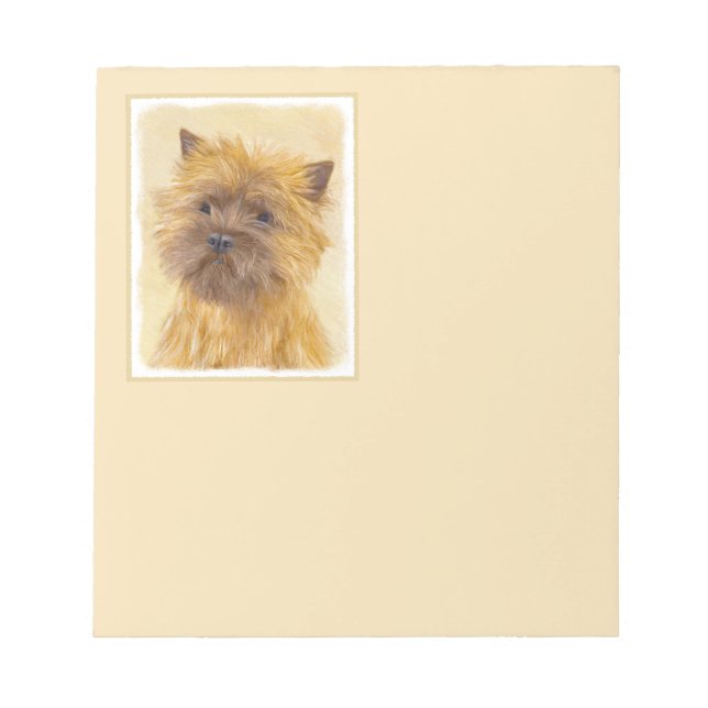 Cairn Terrier-målning - Cute Original Hund Art Anteckningsblock (Framsida)