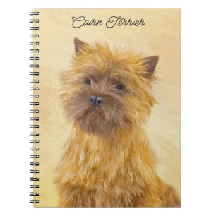 Cairn Terrier-målning - Cute Original Hund Art Anteckningsbok
