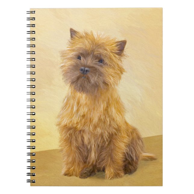 Cairn Terrier-målning - Cute Original Hund Art Anteckningsbok (Framsidan)