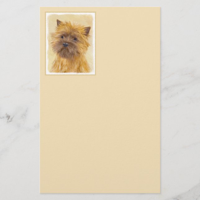 Cairn Terrier-målning - Cute Original Hund Art Brevpapper (Framsida)