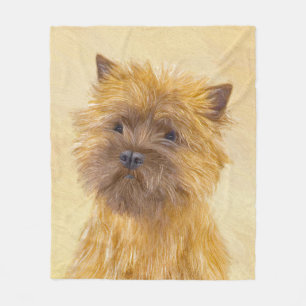 Cairn Terrier-målning - Cute Original Hund Art Fleecefilt