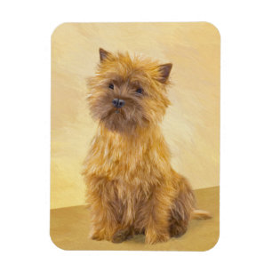 Cairn Terrier-målning - Cute Original Hund Art Magnet