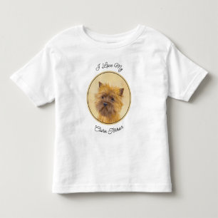 Cairn Terrier-målning - Cute Original Hund Art T Shirt