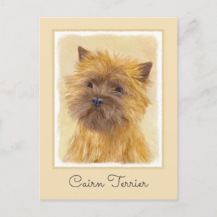 Cairn Terrier-målning - Cute Original Hund Art Vykort