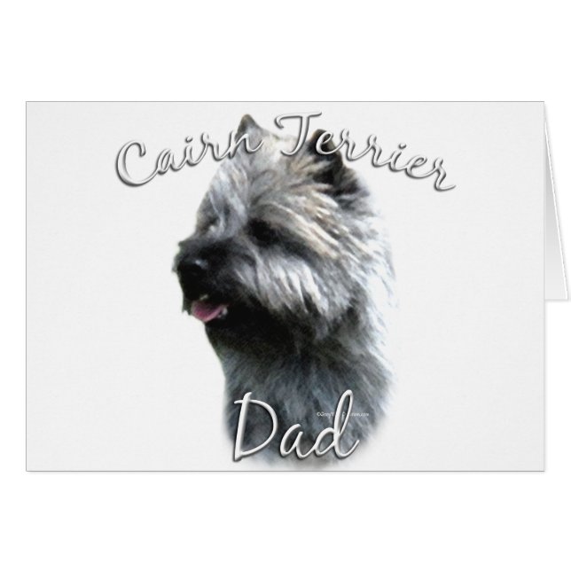 Cairn Terrier Pappa 2 Hälsningskort (Framsidan Horizontal)