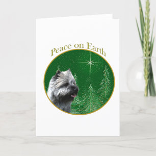 Cairn Terrier Peace Helgkort