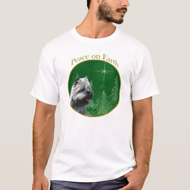 Cairn Terrier Peace Tee (Framsida)