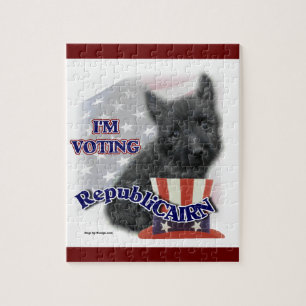 Cairn Terrier Politiskt humor Pussel