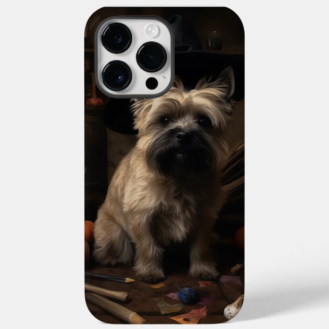 Cairn Terrier Pumpor Halloween Skräckinjagande (Baksida)