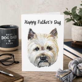 Cairn Terrier Redigerbar Hund Pappa Fars Dag Kort