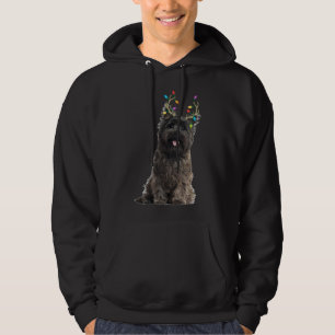 Cairn Terrier Reindeer jul Hund Hoodie