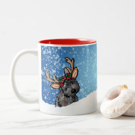 Cairn Terrier Ren Jul Två-Tonad Mugg