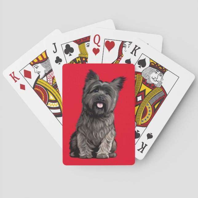 Cairn Terrier Spelkort (Baksidan)