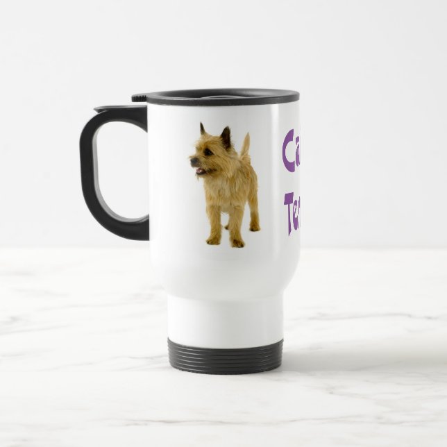 Cairn Terrier Valp Hund Lila Kärlek Resemugg (Vänster)