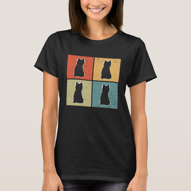 Cairn Terrier Vintage  3 T Shirt (Framsida)