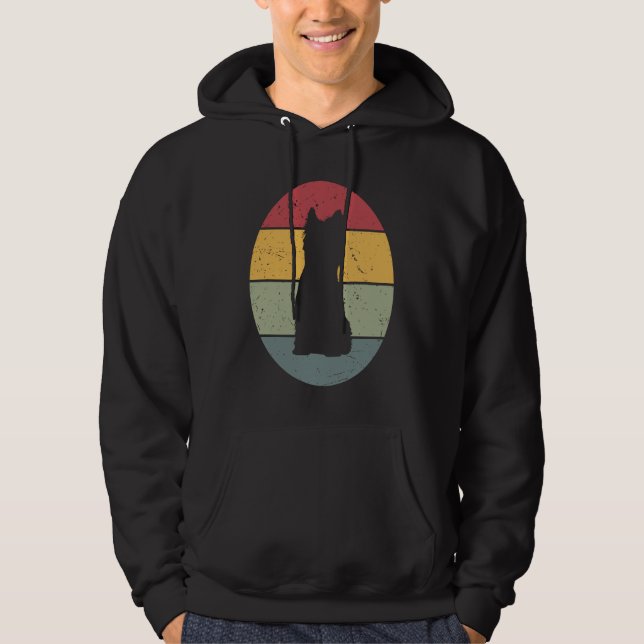 Cairn Terrier Vintage Hoodie (Framsida)