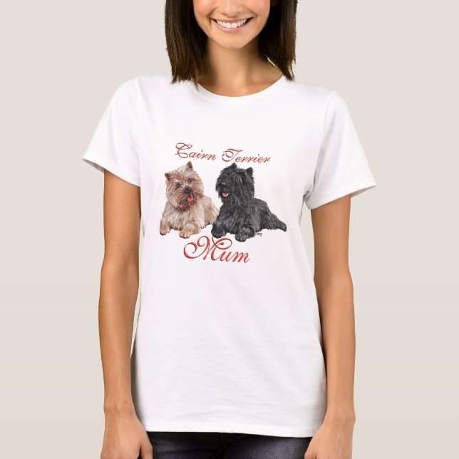 Cairn Terriers mors dag T Shirt (Framsida)