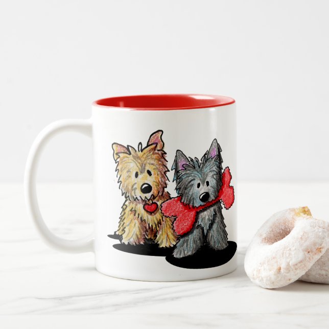 Cairn Terriers Two-Tone Coffee Mugg (Med munk)