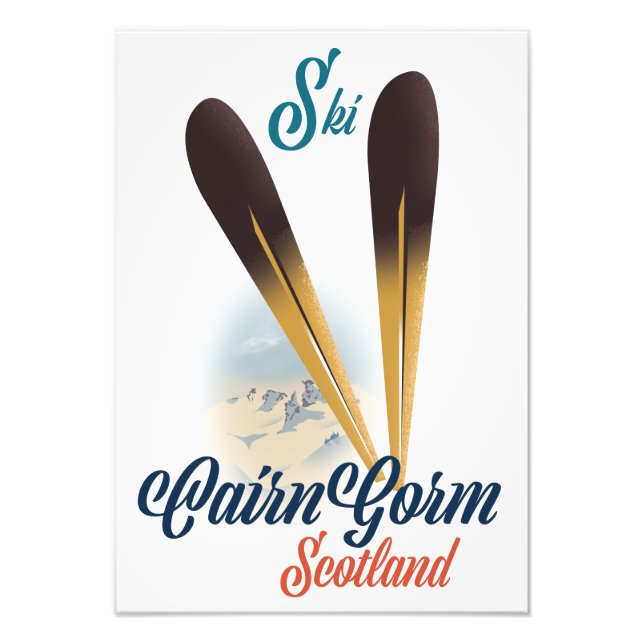CairnGorm Skottland Skidposter Fototryck (Framsidan)