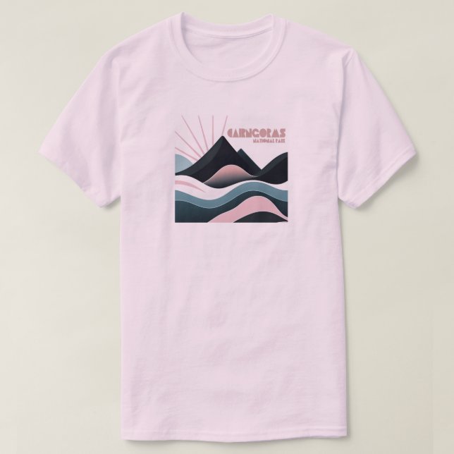 Cairngorms nationalpark Scotland Färgad Backe T Shirt (Design framsida)