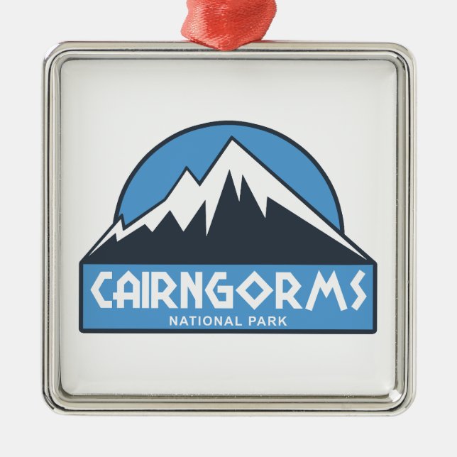 Cairngorms nationalpark Scotland Julgransprydnad Metall (Framsidan)