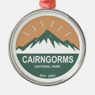 Cairngorms nationalpark Scotland Julgransprydnad Metall